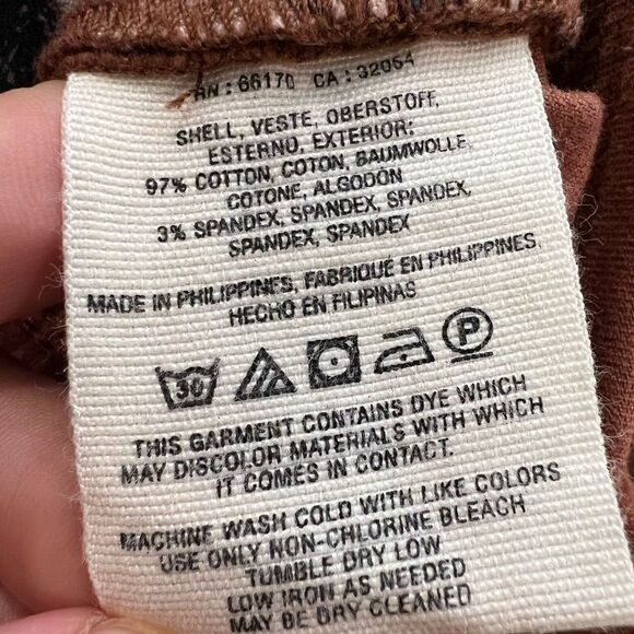 Pilcro and the Letterpress Script Crushed Velvet Rust Pants Size 26 - Picture 8 of 9